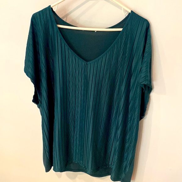 Teal Loose Fit Shirt - Picture 2 of 3